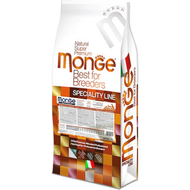 Сухий корм для собак Monge Dog All breeds Adult Duck&Rice зі смаком качки та рису 15 кг (8009470006057) - зображення 1