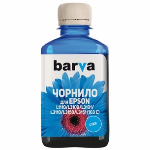 Чорнило Barva EPSON L1110/L3100 (103) 180мл CYAN (E103-696) зображення 1
