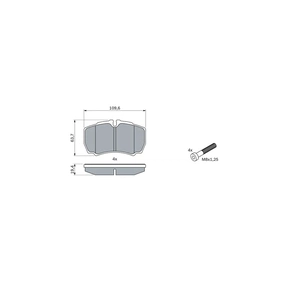 Гальмівні колодки Bosch 0 986 424 750 зображення 1