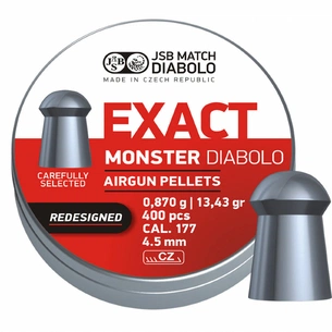 Пульки JSB Monster Redesigned 4,52 мм, 0,87 г, 400 шт/уп (546378-400) зображення 1