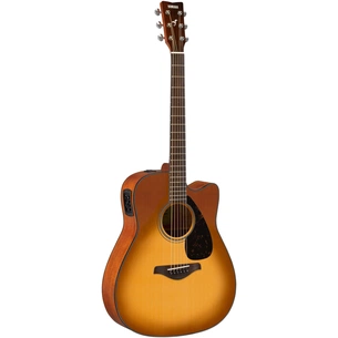 Гітара електроакустична Yamaha FGX800C Sand Burst зображення 1