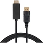 Кабель мультимедійний Display Port to HDMI 1.8m v1.4/v2.1 4K120/8K60 Vinga (VCPDP14HI211.8) - зменшене зображення 1