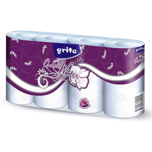 Туалетний папір Grite Orchidea White 3 шари 170 відривів 8 шт (4770023621914) зображення 1