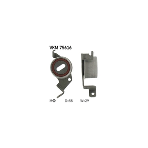 Ролик натягувача ременя SKF VKM 75616 зображення 1