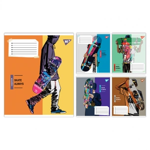 Зошит Yes Skate is always А5 48 аркушів клітинка (767814) зображення 1