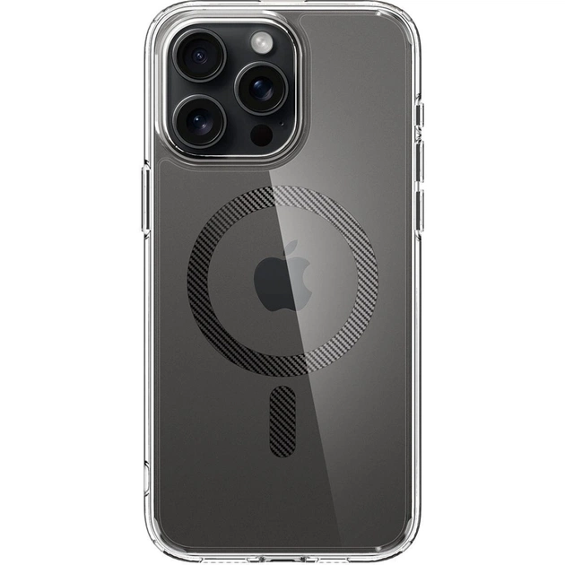 Чехол для мобильного телефона Spigen Apple iPhone 15 Pro Ultra Hybrid MagFit Carbon Fiber (ACS06717) - изображение 1