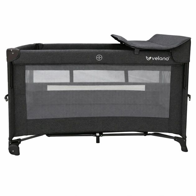 Дитячий манеж Velano з другим ярусом та пеленатором Tino, dark grey (46160) - picture 1