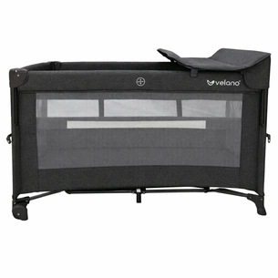 Дитячий манеж Velano з другим ярусом та пеленатором Tino, dark grey (46160) изображение 1