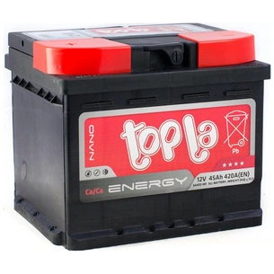 Акумулятор автомобільний Topla 45 Ah/12V Energy (TST-E45-1S) зображення 1