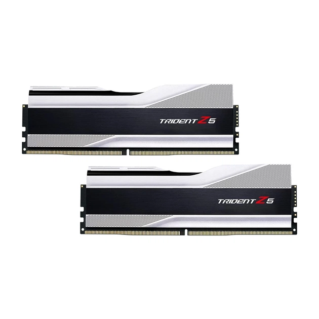 Модуль пам'яті для комп'ютера DDR5 64GB (2x32GB) 6000 MHz Trident Z5 Silver G.Skill (F5-6000J3238G32GX2-TZ5S) - зображення 1