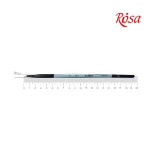 Пензлик для малювання Rosa Синтетика кругла, STREAM 132, № 5 (4823098517191) зображення 1