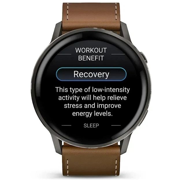 Смарт-годинник Garmin Venu 4 (45mm), Black w/ Slate + Leather, GPS смарт-годинник (010-03014-03) - picture 9