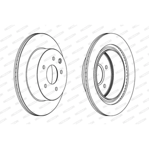 Гальмівний диск FERODO DDF1579 зображення 1