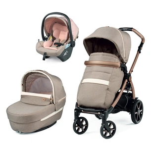 Коляска Peg-Perego 3в1 Book Mon Amour Lounge, рожеве золото (PACK-BOOK31LG00011) зображення 1
