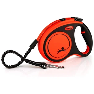 Повідець для собак Flexi Xtreme стрічка M 5 м/35 кг помаранчева (4000498034309) зображення 1