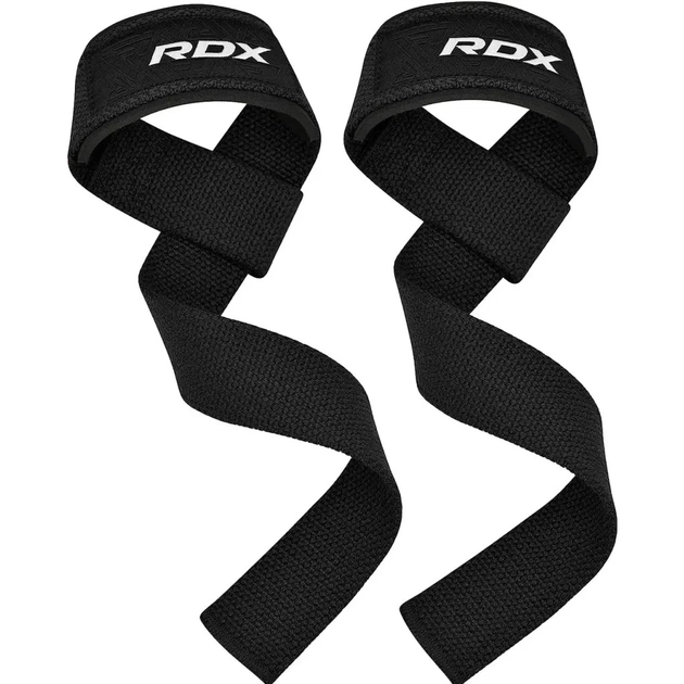 Кистьові лямки RDX W1 Gym Single Strap Black Plus (WAN-W1B+) - picture 1
