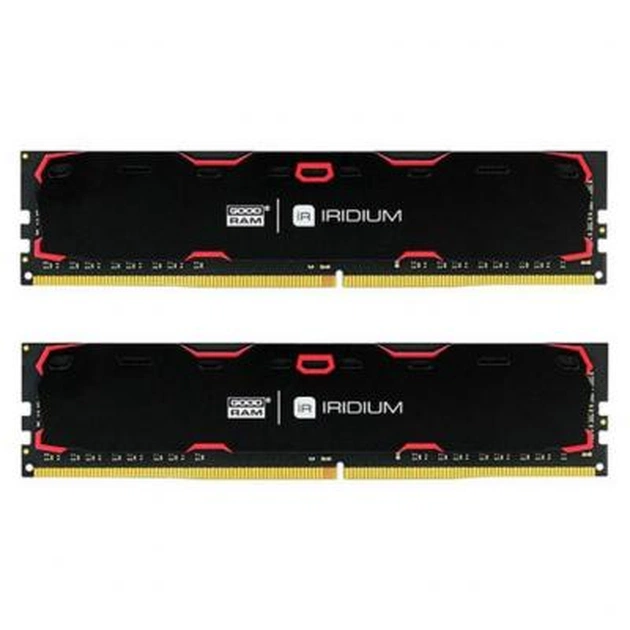 Модуль пам'яті для комп'ютера DDR4 8GB (2x4GB) 2133 MHz Iridium Black Goodram (IR-2133D464L15S/8GDC) - зображення 1