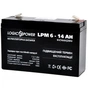 Батарея до ДБЖ LogicPower LPM 6В 14 Ah (4160) - зменшене зображення 1