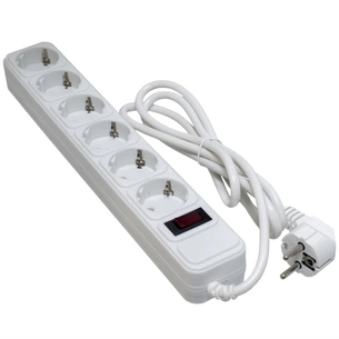Сетевой фильтр питания Patron 3m (SP-1063W), 6 розеток White (EXT-PN-SP-1063W) изображение 1