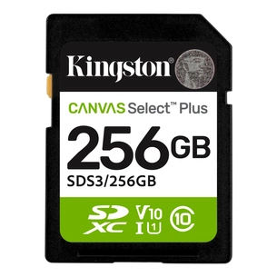 Карта пам'яті Kingston 256GB SDXC class 10 UHS-I V10 A1 Canvas Select Plus (SDS3/256GB) изображение 1
