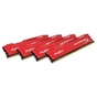 Модуль пам'яті для комп'ютера DDR4 64GB (4x16GB) 2133 MHz HyperX FURY Red Kingston Fury (ex.HyperX) (HX421C14FRK4/64) - зменшене зображення 2