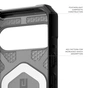Чохол до мобільного телефона UAG Pathfinder Clear MagSafe Google Pixel 10 Pro XL Ash (614470113140) - зменшене зображення 5