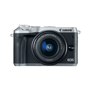Цифровий фотоапарат Canon EOS M6 Kit 15-45 IS STM Silver (1725C045) зображення 1