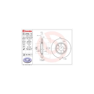 Гальмівний диск Brembo 09.8760.11 зображення 1
