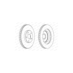 Гальмівний диск FERODO DDF1646 зображення 1