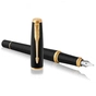 Ручка пір'яна Parker URBAN 17 Muted Black GT FP F + блокнот Parker + подар.упаковка GIFT24 (30 011b24) - зменшене зображення 2
