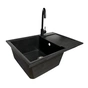Мийка кухонна Adamant Horizon Medium чорний + змішувач (4824296104403) - зменшене зображення 1