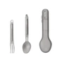 Набір туристичного посуду NexTool Titanium Tableware Set, титан (NE20132) - зменшене зображення 1