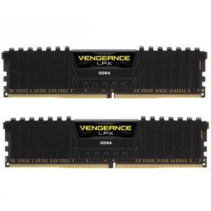 Модуль пам'яті для комп'ютера DDR4 16GB (2x8GB) 3000 MHz Vengeance LPX Black Corsair (CMK16GX4M2D3000C16) зображення 1