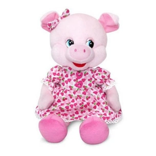 М'яка іграшка Lava Свинка в сукні з бантиком (LA8738) зображення 1