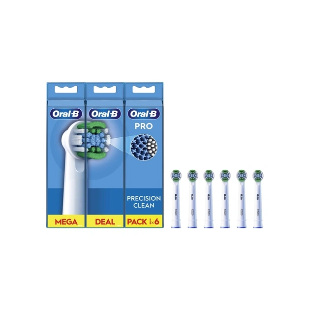 Насадка для зубної щітки Oral-B Pro Precision Clean, 6 шт (8006540847466) - зображення 1