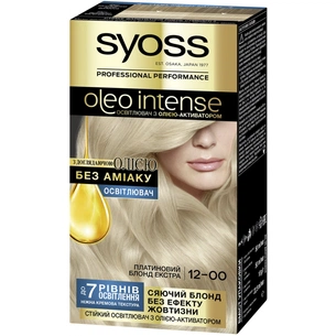 Фарба для волосся Syoss Oleo Intense 12-00 Платиновий блонд екстра 115 мл (4015100188578) зображення 1
