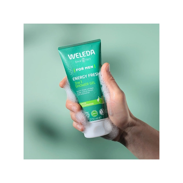 Гель для душу Weleda Energy Fresh Shower Gel 3 в 1 200 мл (7611916558283) - picture 4