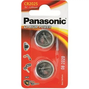 Батарейка Panasonic CR 2025 * 2 LITHIUM (CR-2025EL/2B) зображення 1