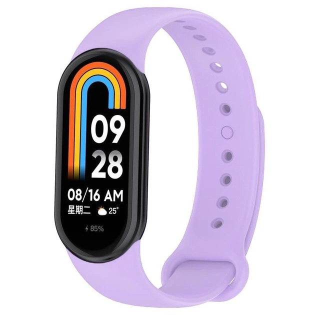 Силіконовий ремінець BeCover для Xiaomi Mi Smart Band 8 Light Purple (709405) - зображення 1