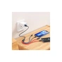 Дата кабель USB 2.0 AM to Lightning + Micro 5P + USB-C 1.0m 2A nylon X76 black+red+blue HOCO (6931474768650) - зменшене зображення 5