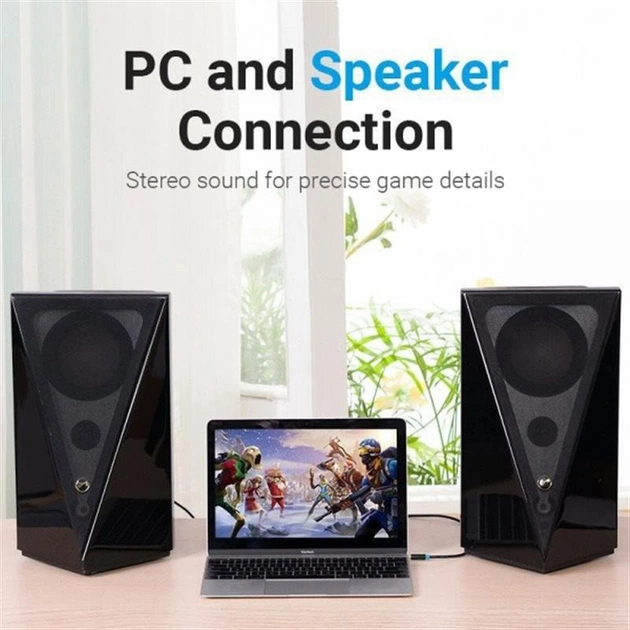 Кабель Vention 3.5 мм - 2хRCA (M/M), 2 м, Black (BCLBH) - picture 5