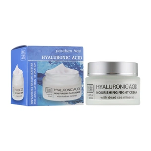 Крем для обличчя Dead Sea Collection живильний нічний з гіалуроновою кислотою 50 мл (7290107422673) зображення 1