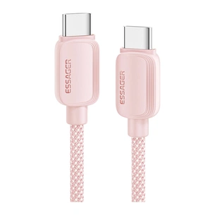 Дата кабель USB-C to USB-C 1.0m 100W pink Essager (EXCTT1-WL04-P) зображення 1