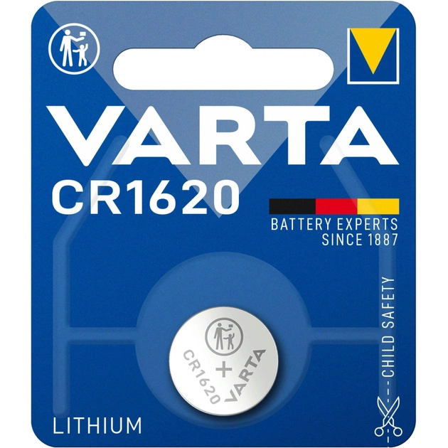 Батарейка Varta CR1620 Lithium (06620101401) - изображение 1