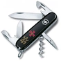 Ніж Victorinox Spartan Army 91 мм Чорний Емблема ЗСУ + Тризуб ЗСУ (1.3603.3_W1015u) - зменшене зображення 1