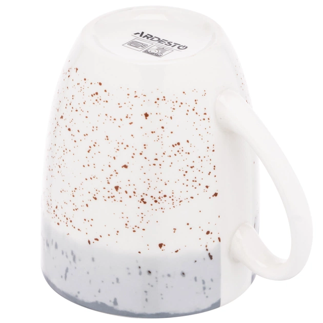 Чашка Ardesto Siena, 360мл, порцеляна, біло-сіра (AR2936SW) - picture 6