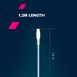 Дата кабель USB 2.0 AM to USB-C 1.2m 18W White Canyon (CNS-AC18SC12W) - зменшене зображення 5
