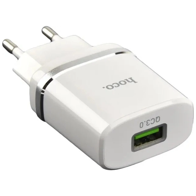 Зарядное устройство HOCO C12Q Smart QC3.0 charger White (6931474716262) - изображение 1