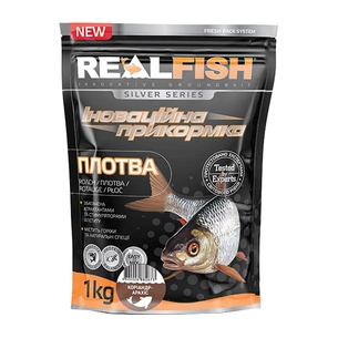 Прикормка Real Fish Silver Series Плотва Коріандр-арахіс 1kg (809.00.33) зображення 1