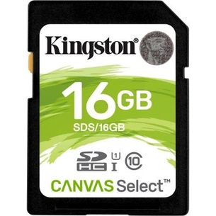 Карта пам'яті Kingston 16GB SDHC class 10 UHS-I Canvas Select (SDS/16GB) зображення 1